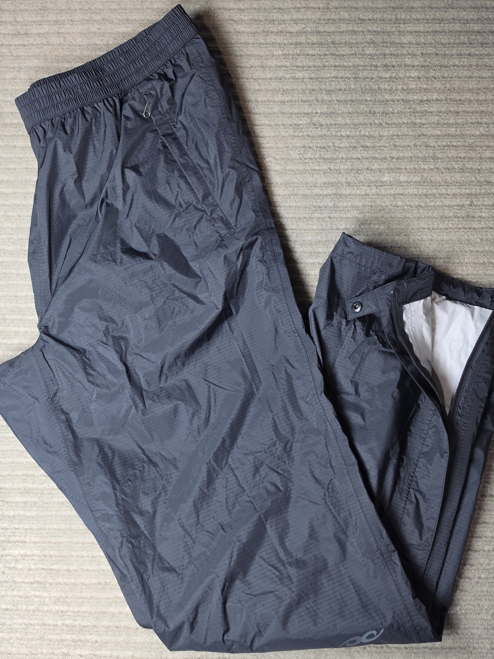 Marmot Mens PreCip Eco Full Zip Rain Pants Black XL Waterproof Hiking Camping